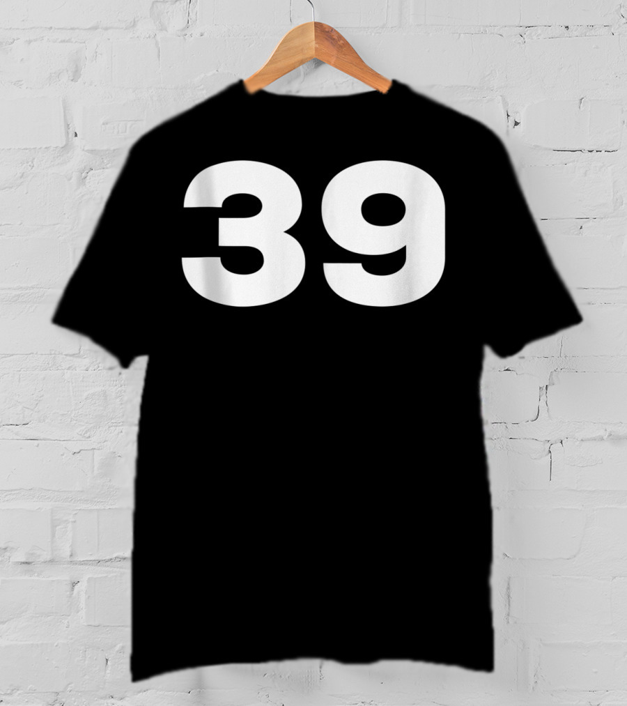 39 Number Jersey Style Sport Team Group Fan T-Shirt