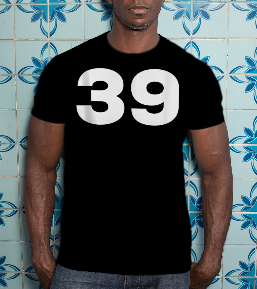 39 Number Jersey Style Sport Team Group Fan T-Shirt