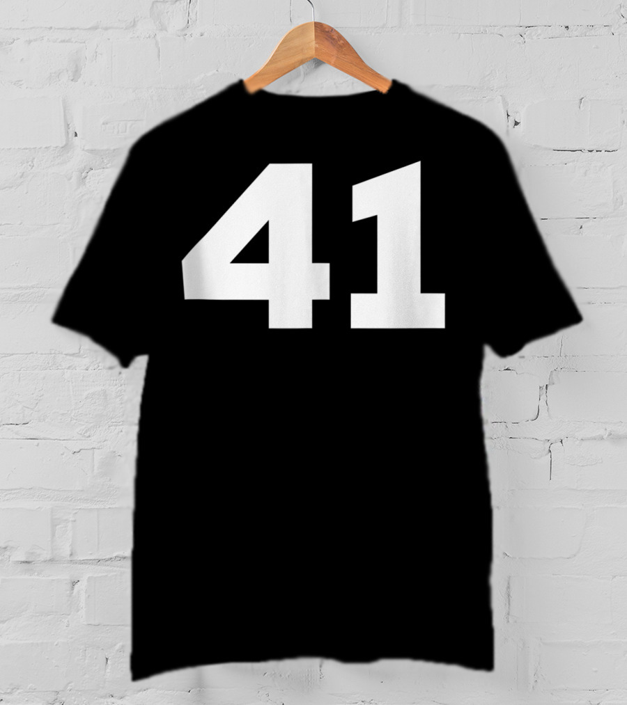 Number 41 Jersey Style Sport Team T-Shirt