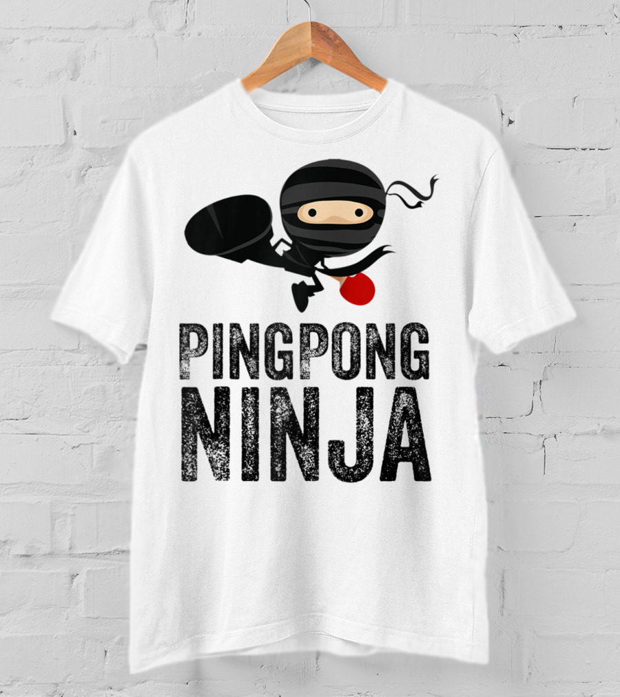 Ping Pong Ninja Table Tennis T-Shirt