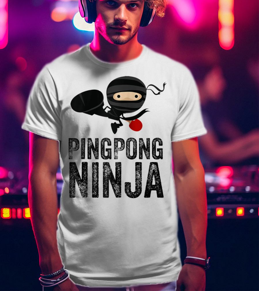 Ping Pong Ninja Table Tennis T-Shirt