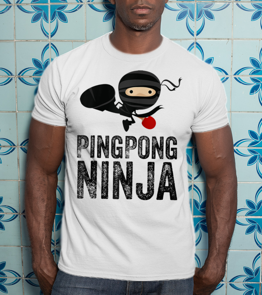 Ping Pong Ninja Table Tennis T-Shirt