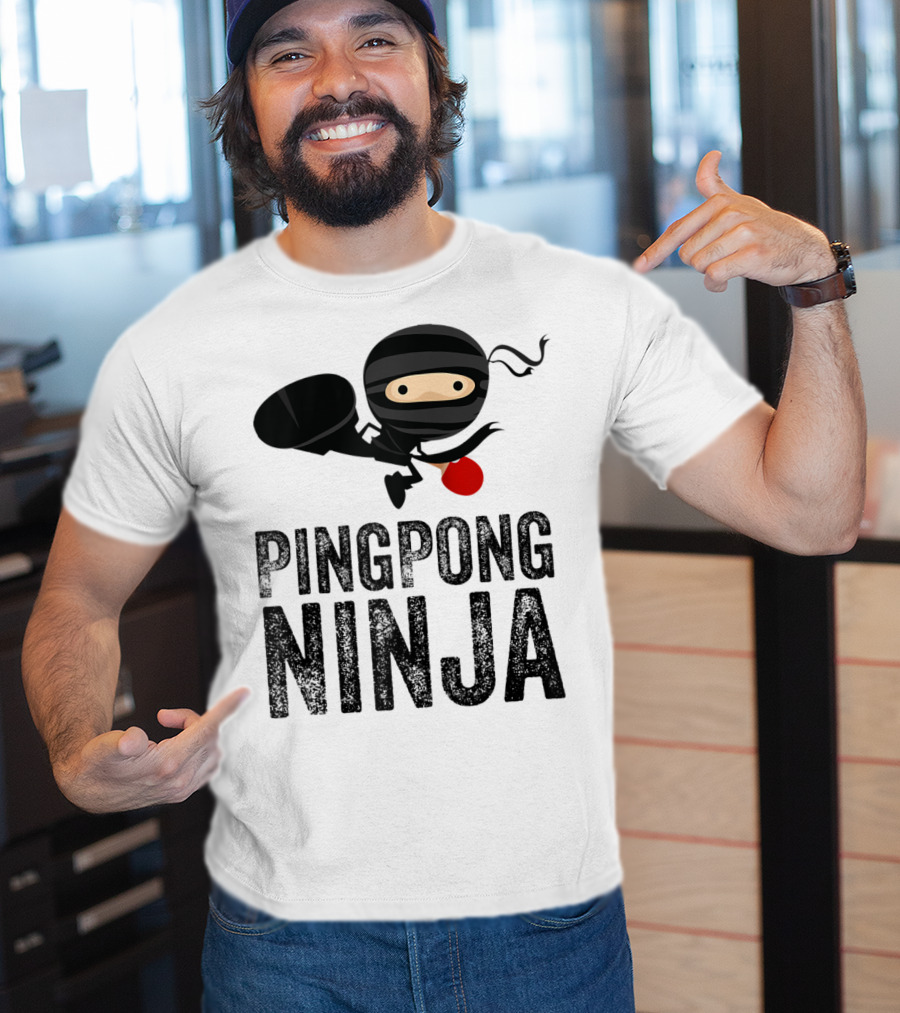 Ping Pong Ninja Table Tennis T-Shirt