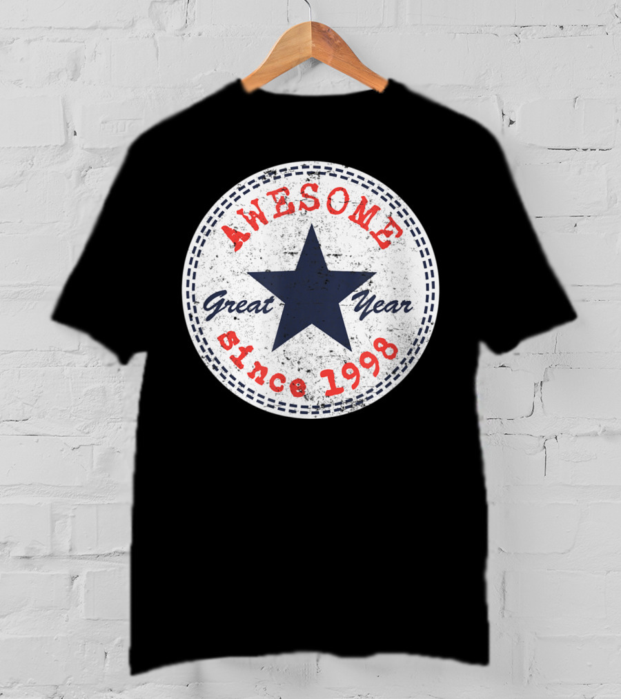 Awesome Great Year Since 1998 22nd Birthday Him Her 22 Year Old T-Shirt