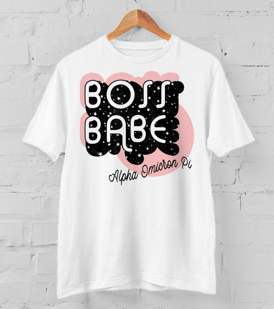 Boss Babe Alpha Omicron Pi Sorority Greek T-Shirt