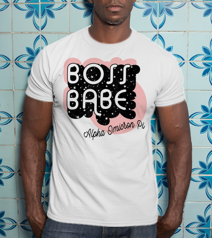 Boss Babe Alpha Omicron Pi Sorority Greek T-Shirt