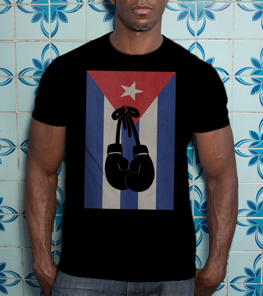 Boxers Cuban Flag Cuba Boxing Gloves Muay Thai Fighter Cuban Flag Boxing Gloves T-Shirt
