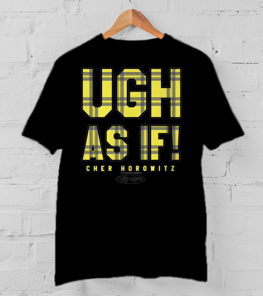 Ugh As If Cher Horowitz Clueless Yellow Plaid T-Shirt