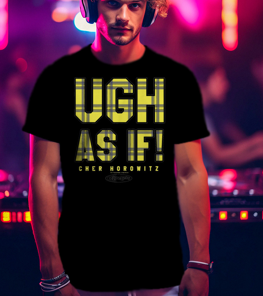 Ugh As If Cher Horowitz Clueless Yellow Plaid T-Shirt