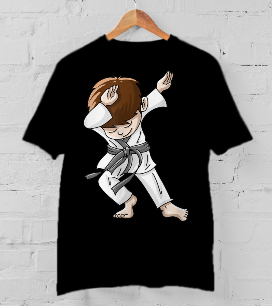 Cool Karate Boy Dabbing Hip Hop Judo Dance Fun T-Shirt