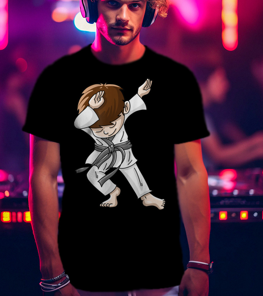 Cool Karate Boy Dabbing Hip Hop Judo Dance Fun T-Shirt