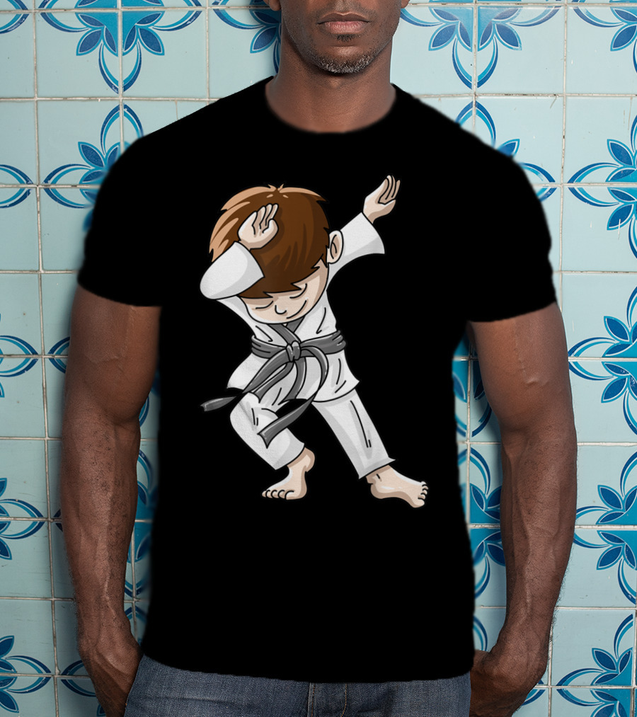 Cool Karate Boy Dabbing Hip Hop Judo Dance Fun T-Shirt