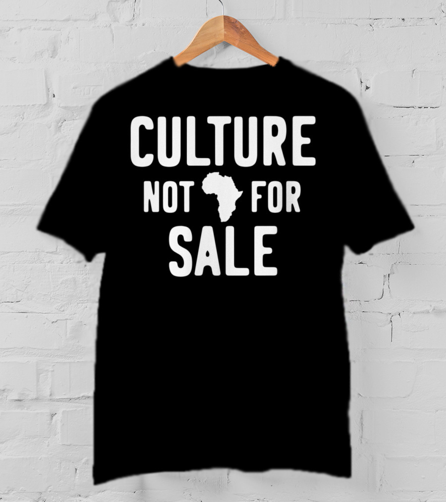 Culture Not For Sale Black History Month Africa Map T-Shirt