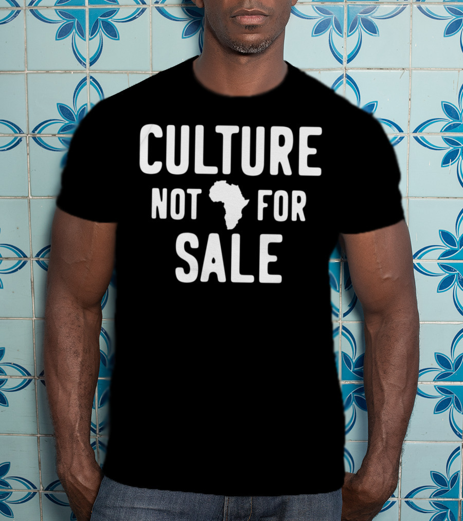 Culture Not For Sale Black History Month Africa Map T-Shirt
