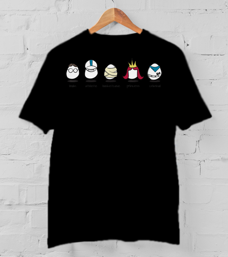 Brain Athlete Basketcase Princess Criminal Breakfast Eggs T-Shirt
