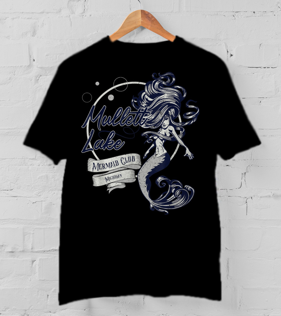Mullett Lake Mermaid Club Michigan Oceanic Fantasy T-Shirt