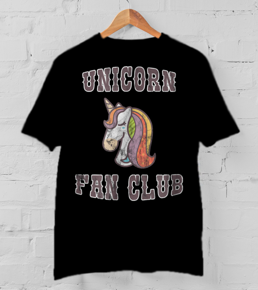 Unicorn Fan Club Old School Vintage Unicorn T-Shirt