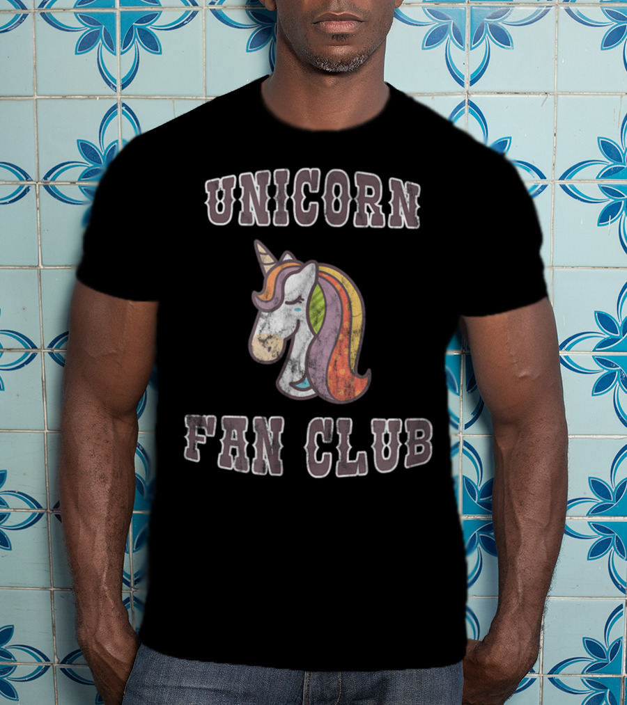 Unicorn Fan Club Old School Vintage Unicorn T-Shirt