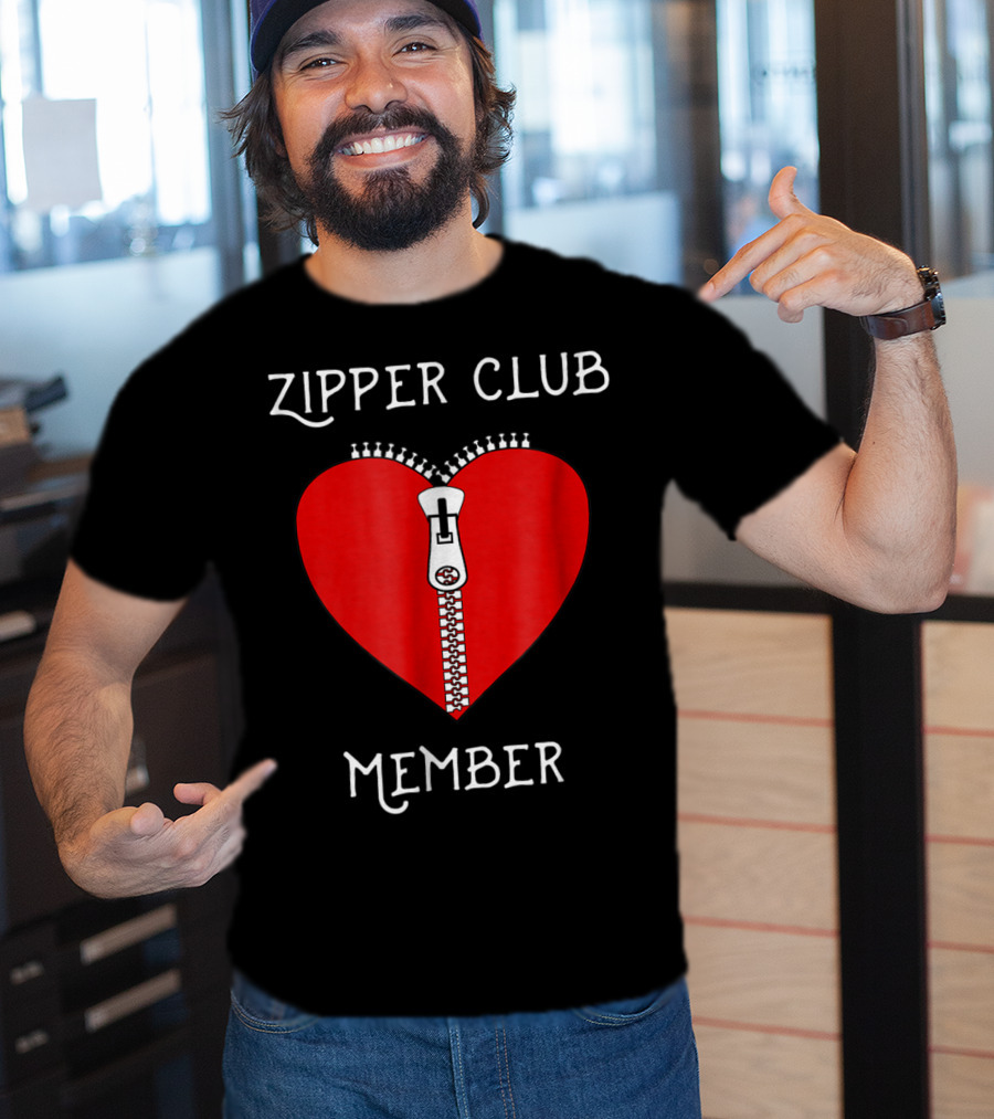 Zipper Club Member Heart Surgery Zipper T-Shirt
