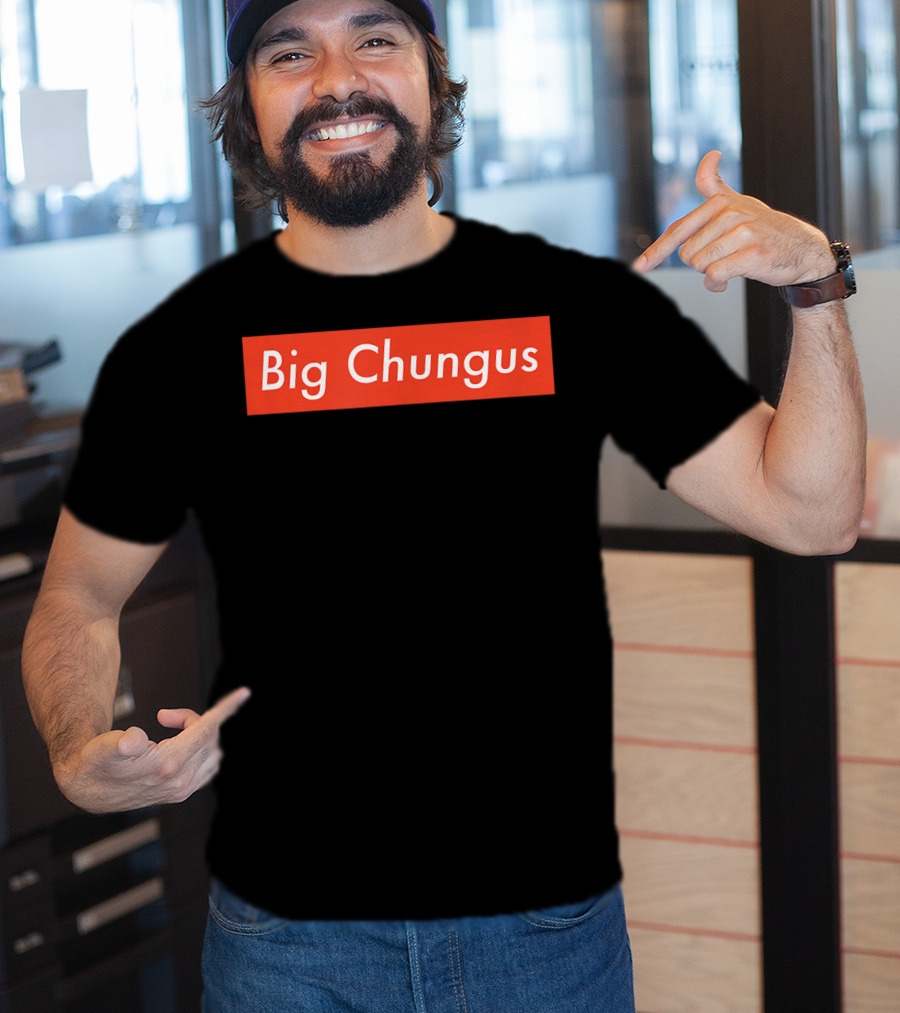 Big Chungus Meme Red Box T-Shirt