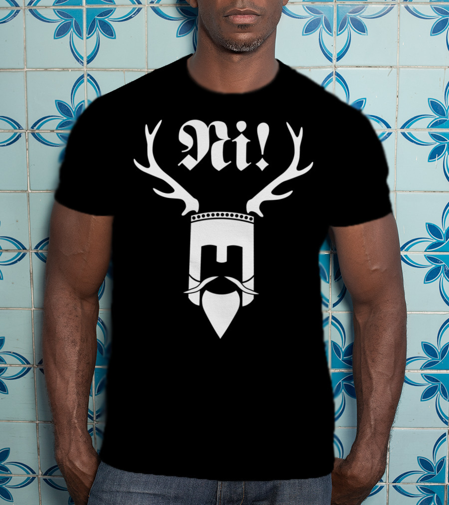 Monty Python Ni Knight Iconic Antler Helmet T-Shirt