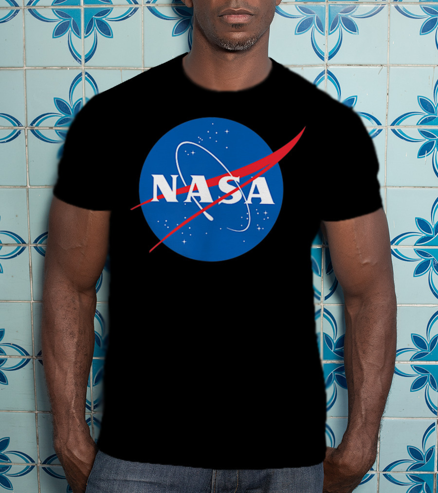 Nasa Officially Licensed NASA Worm Logo Space Badge T-Shirt