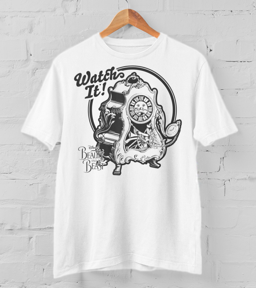 Disney Beauty And The Beast Cogsworth Watch It T-Shirt