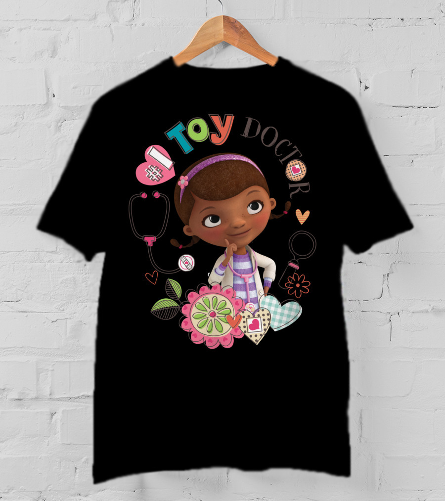 Disney Doc McStuffins Toy Doctor Dottie Hearts And Flowers T-Shirt