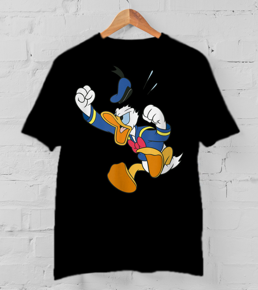 Disney Donald Duck Fit Of Anger Classic Character Pose T-Shirt