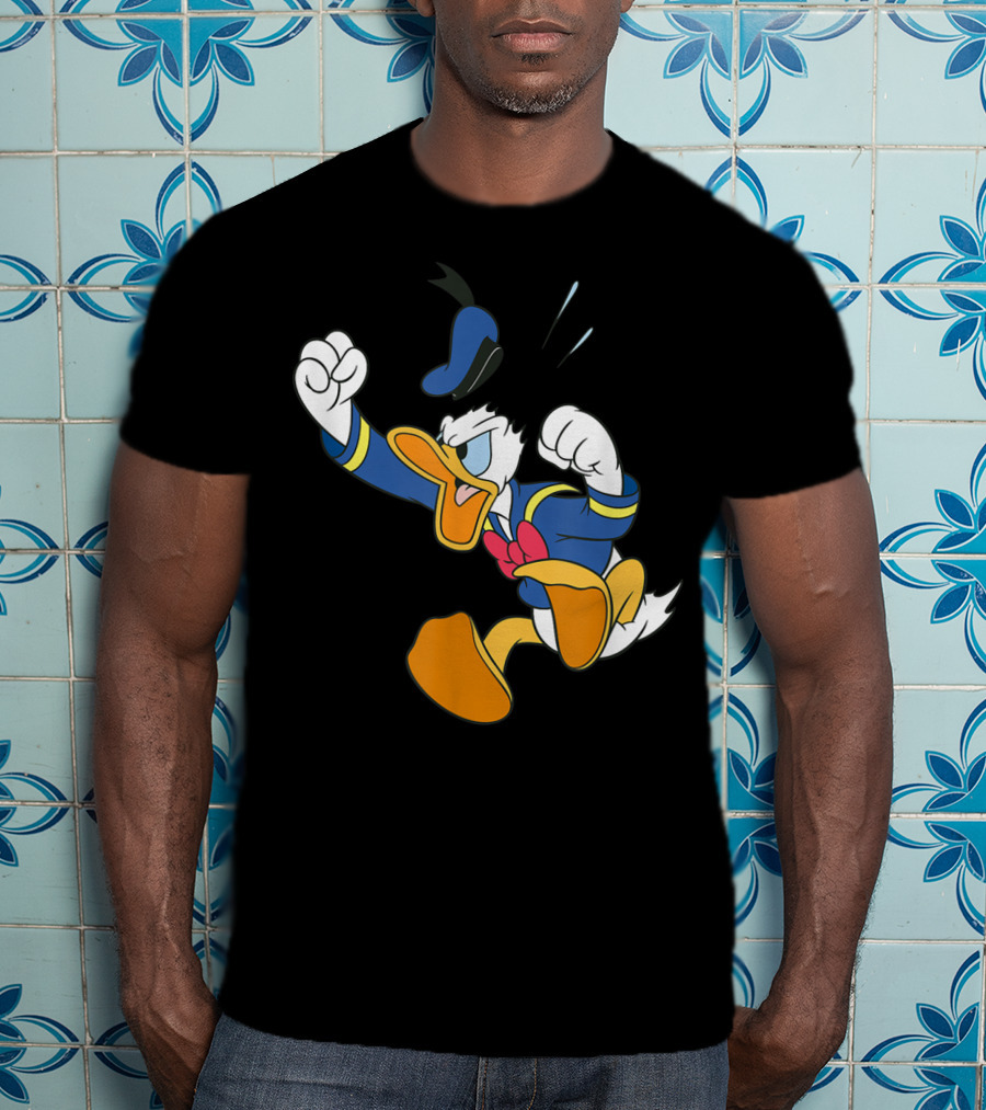 Disney Donald Duck Fit Of Anger Classic Character Pose T-Shirt