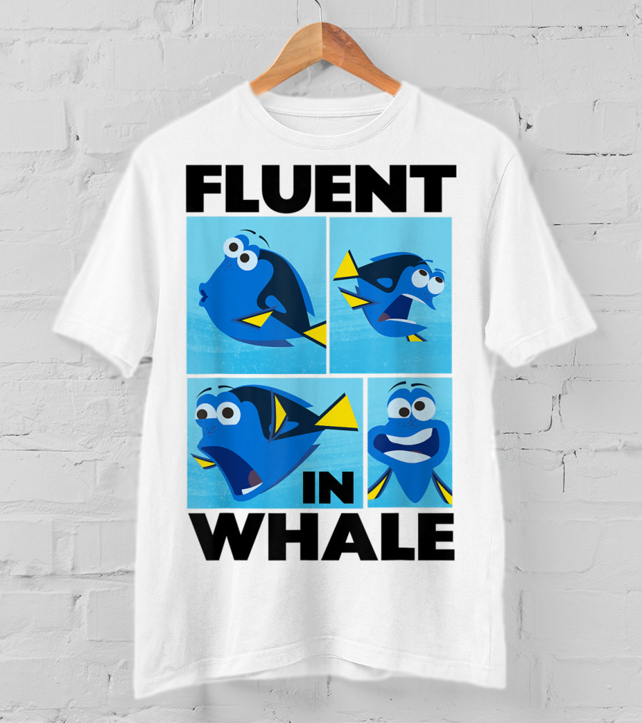 Disney Finding Dory Fluent In Whale Dory Expressions T-Shirt
