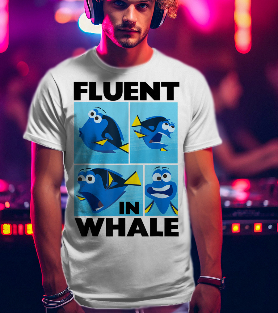 Disney Finding Dory Fluent In Whale Dory Expressions T-Shirt