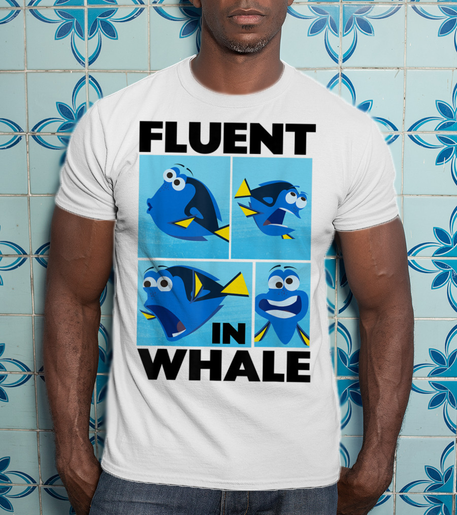 Disney Finding Dory Fluent In Whale Dory Expressions T-Shirt
