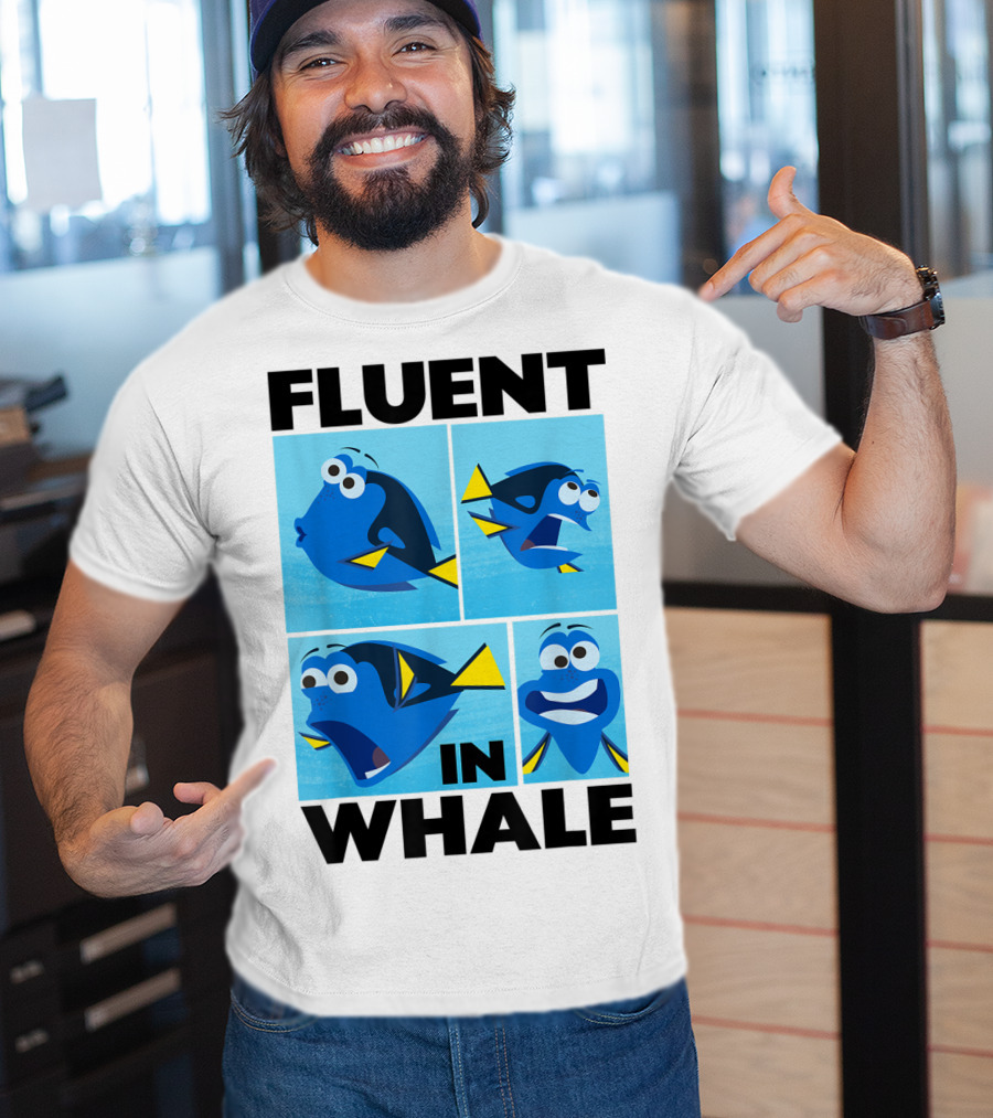 Disney Finding Dory Fluent In Whale Dory Expressions T-Shirt