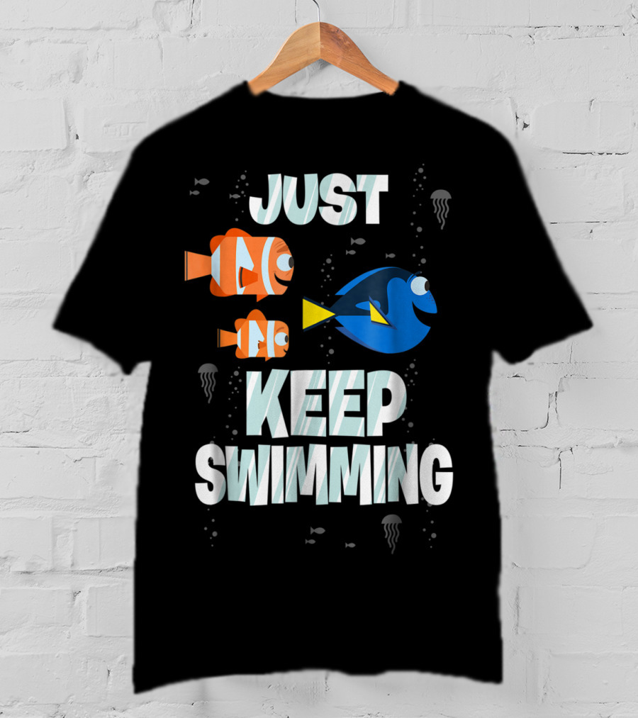 Disney Finding Dory Just Keep Swimming With Marlin And Nemo T-Shirt