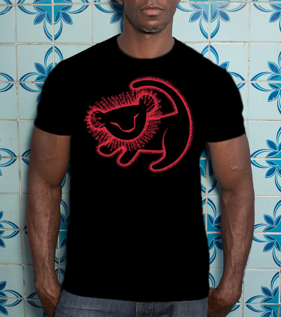Disney Lion King Classic King Simba Red Lion T-Shirt