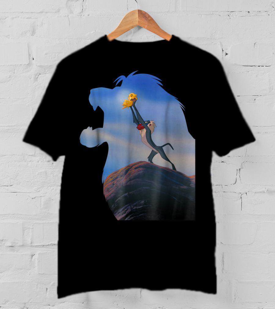 Disney Lion King Rafiki Lifting Baby Simba In Lion T-Shirt