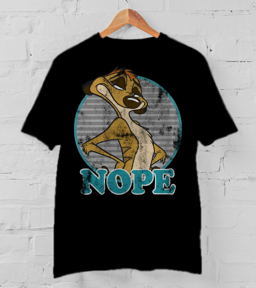 Disney's Lion King Timon Nope Striped Circle T-Shirt