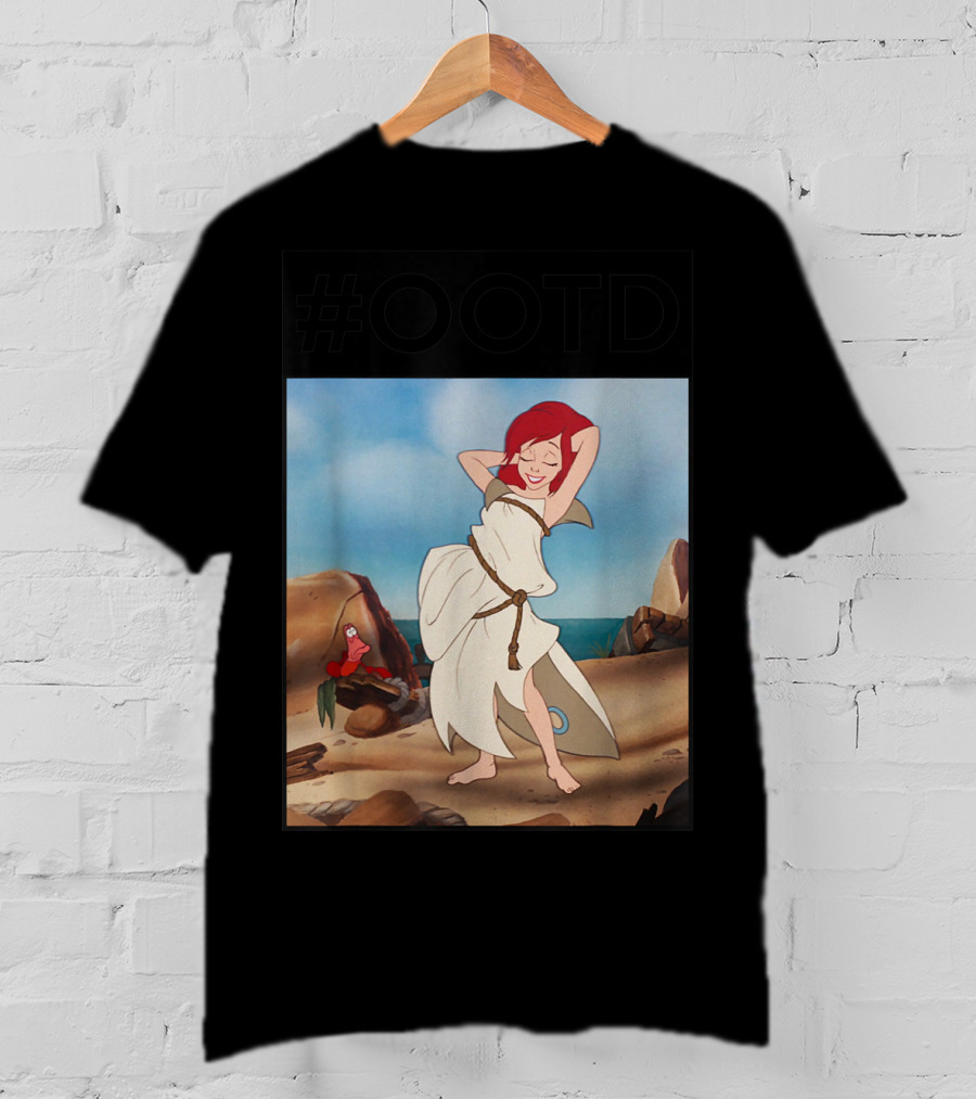OOTD Disney Little Mermaid Ariel Beach Scene T-Shirt