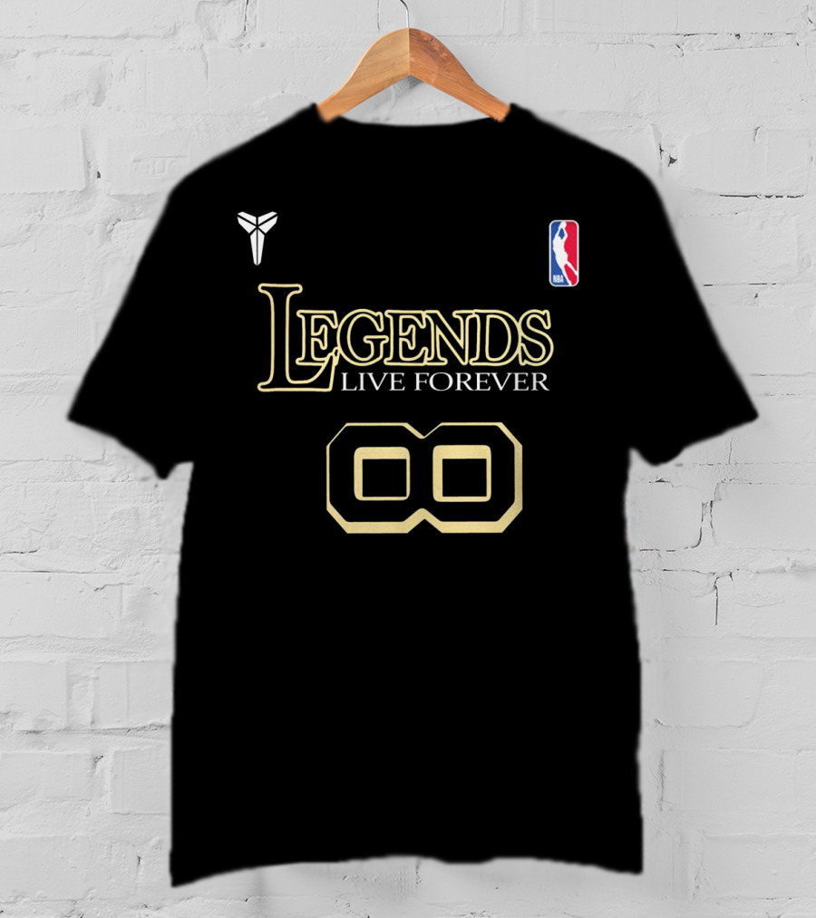 Kobe Legends Live Forever 8 NBA Kobe Bryant T-Shirt