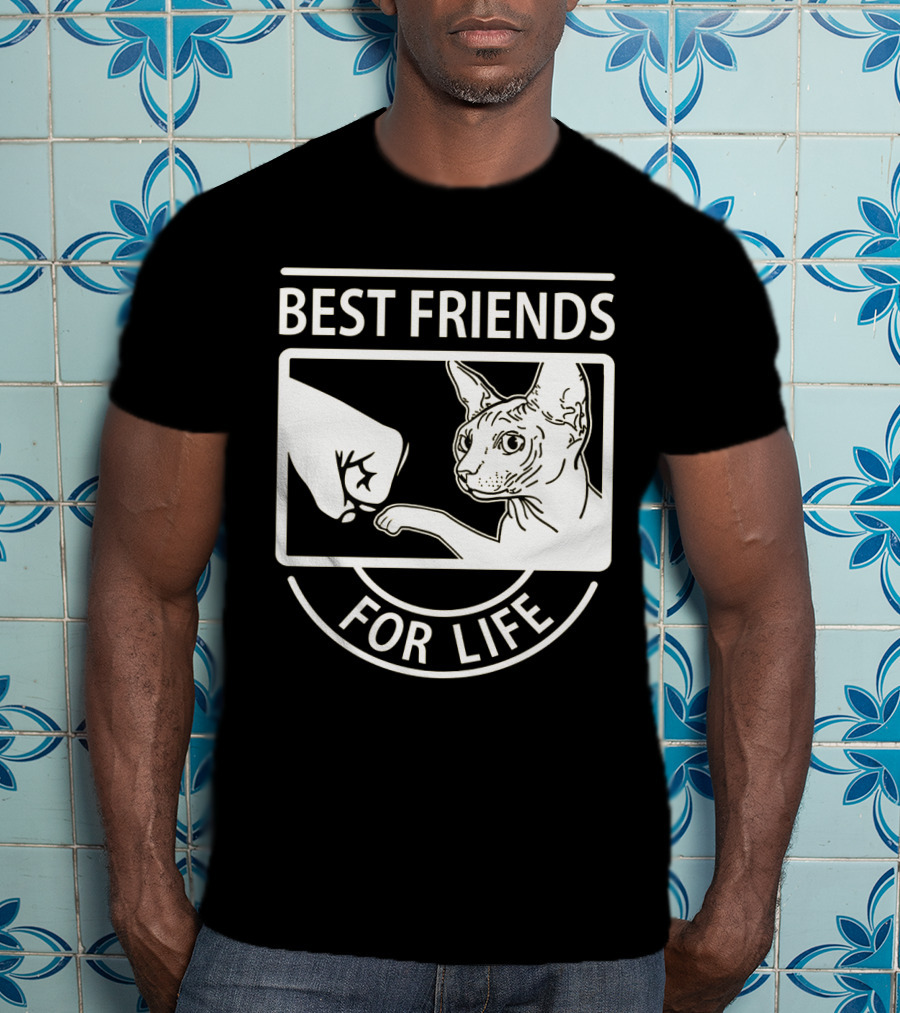 Best Friends For Life Fist Bump Cat T-Shirt