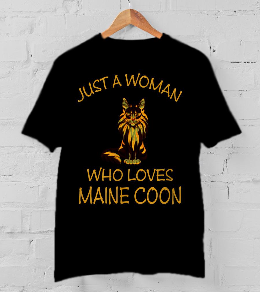 Just A Woman Who Loves Maine Coon T-Shirt