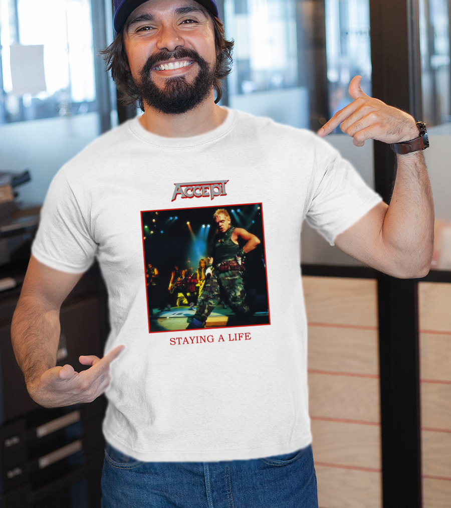 Accept Band Staying A Life Live Performance T-Shirt