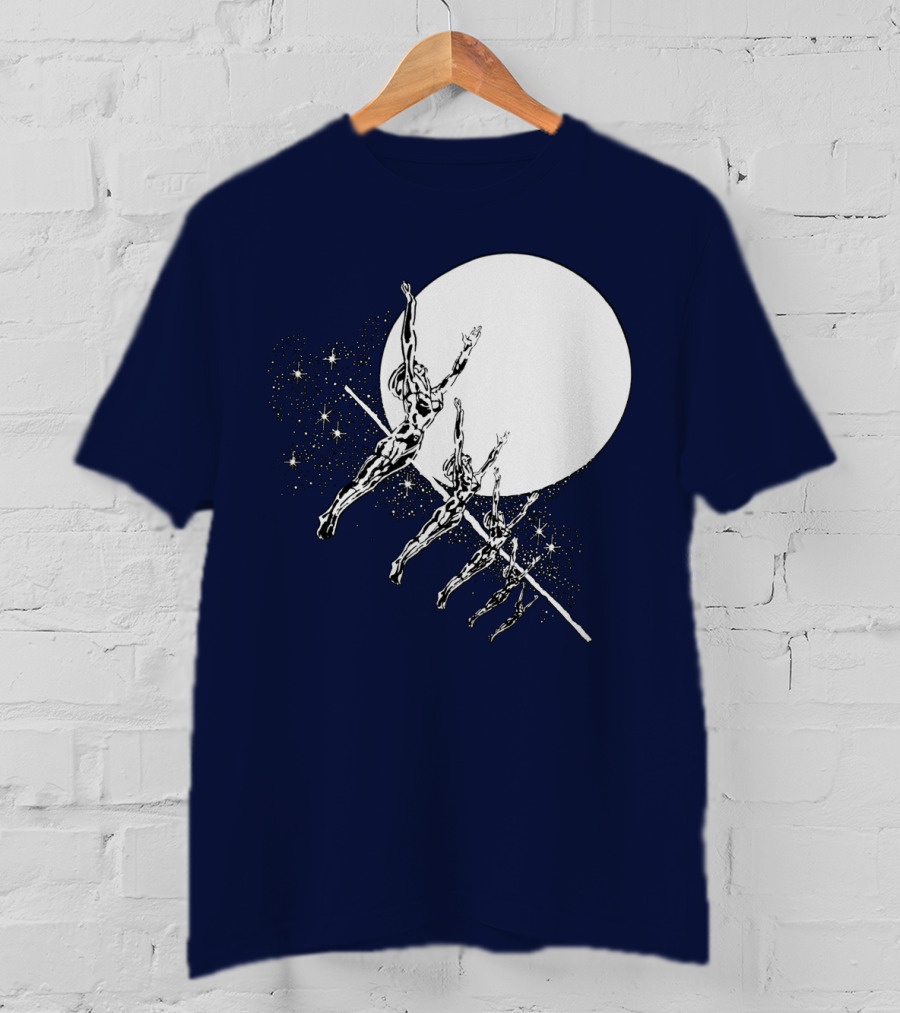 Hawkwind Band Space Themed Astronauts Moon Jumping T-Shirt