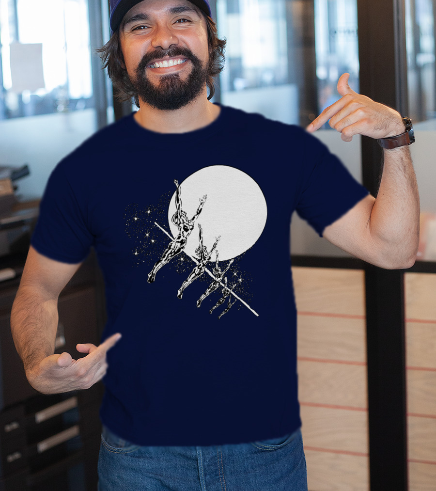Hawkwind Band Space Themed Astronauts Moon Jumping T-Shirt