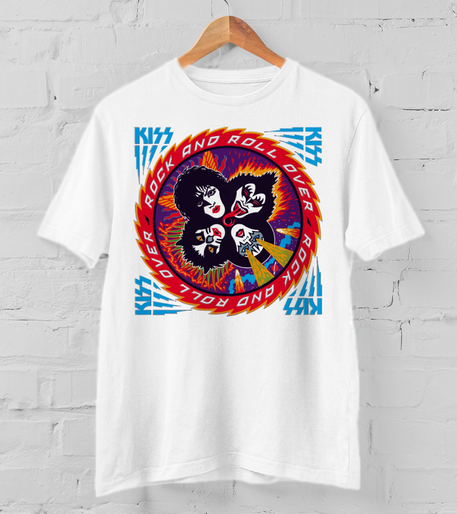 KISS Rock And Roll Over Vintage Album Cover T-Shirt