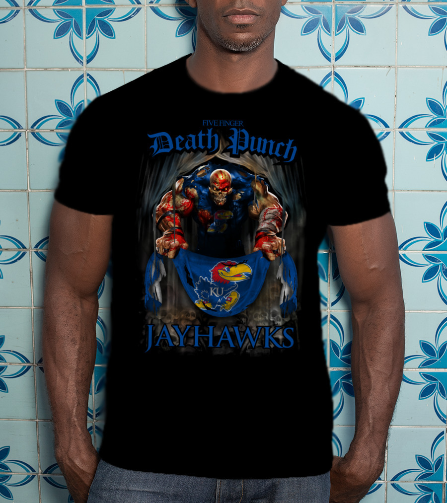 Five Finger Death Punch Kansas Jayhawks Ku T-Shirt