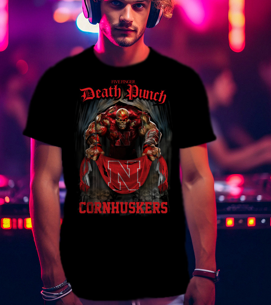 Five Finger Death Punch Nebraska Cornhuskers T-Shirt