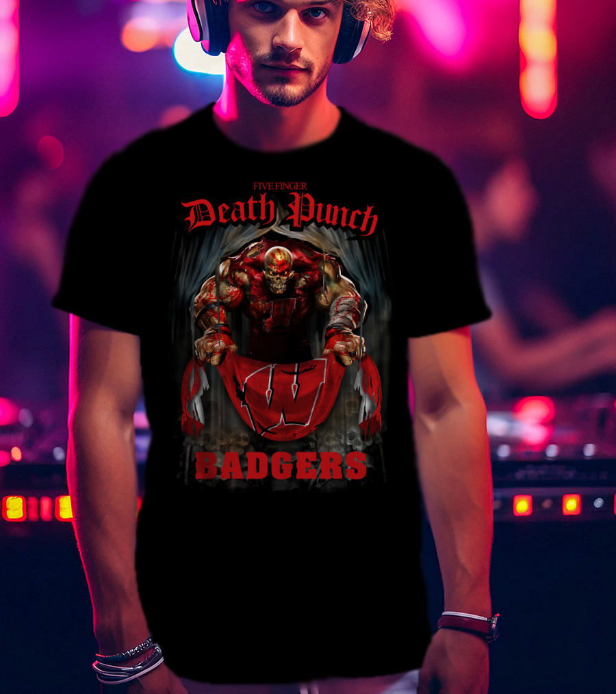 Five Finger Death Punch Wisconsin Badgers T-Shirt