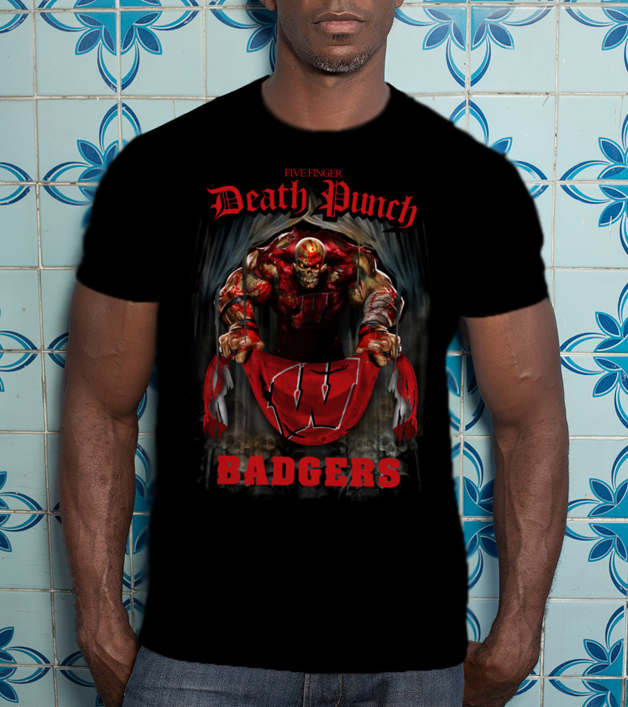 Five Finger Death Punch Wisconsin Badgers T-Shirt